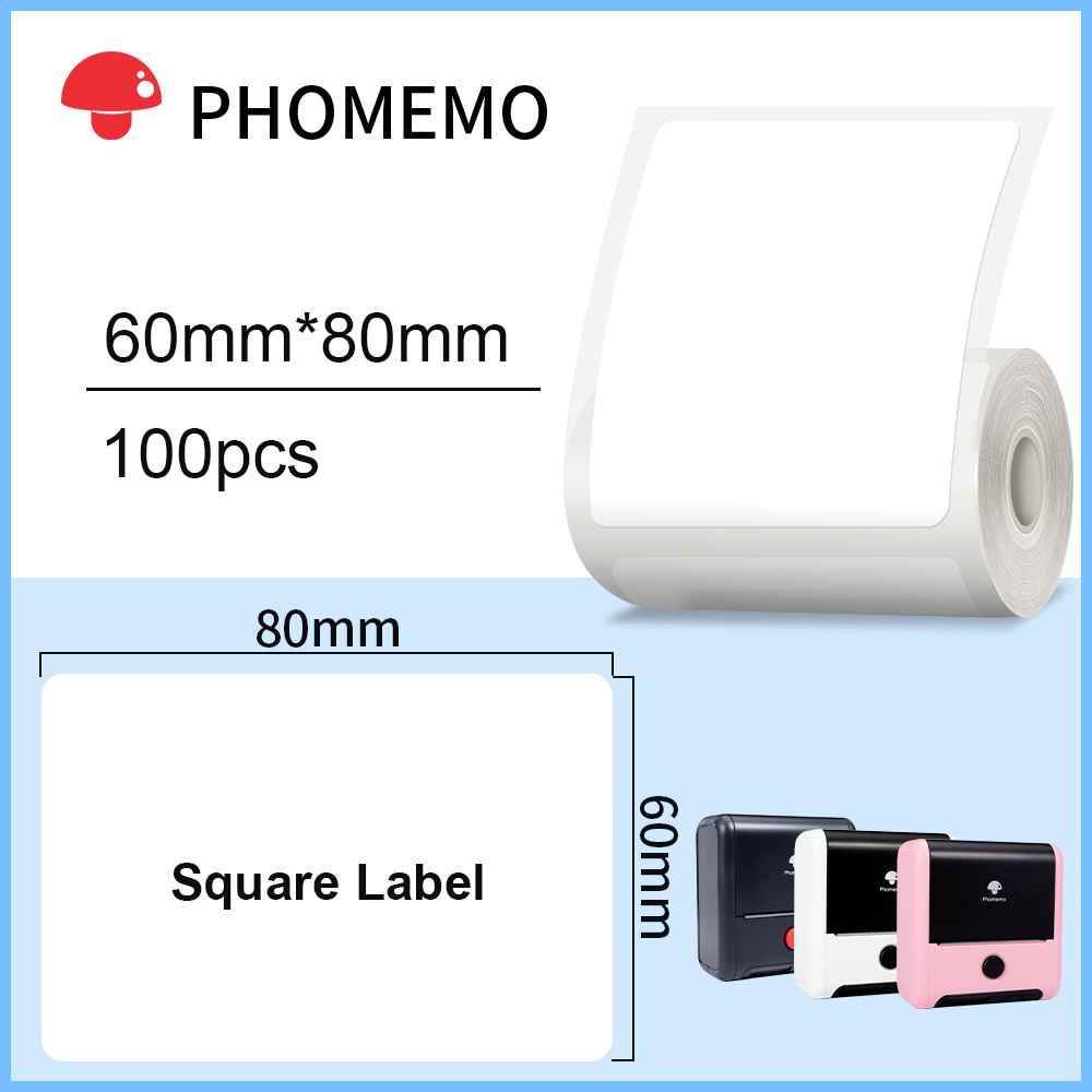 Phomemo 60/70mmx40/80mm 흰색 직사각 - Label Printer 리뷰 및 가격